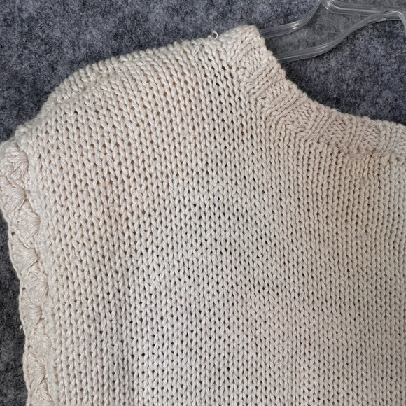 VTG 80s Colorblock Knit Sleeveless Sweater Cottagecore Womens Small Fruit Stripe - Picture 6 of 10